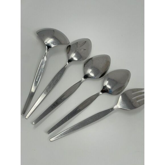 Oneida Community SATINIQUE Older Betty Crocker Serving Spoons Fork Ladle - Picture 7 of 10